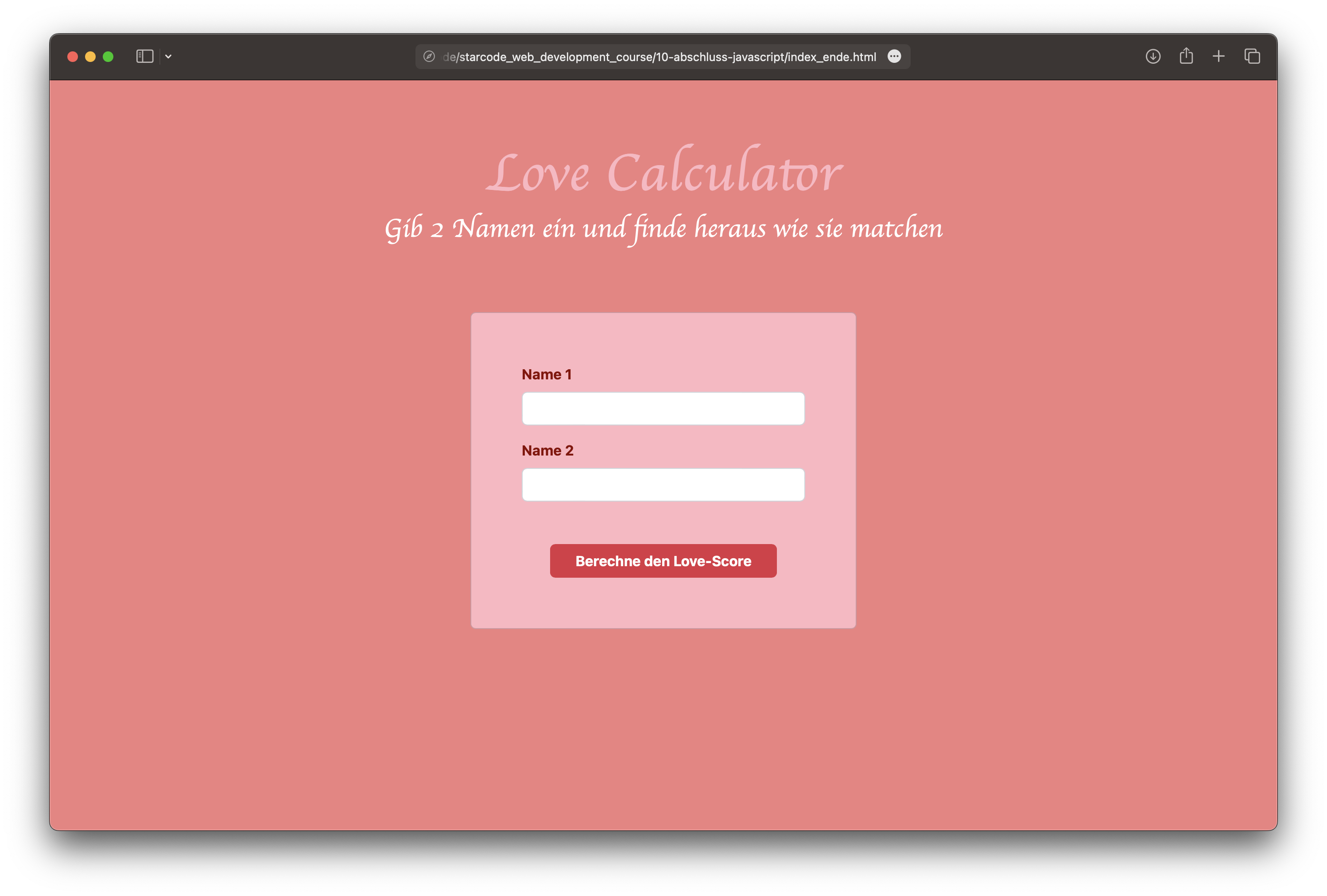 Love Calculator